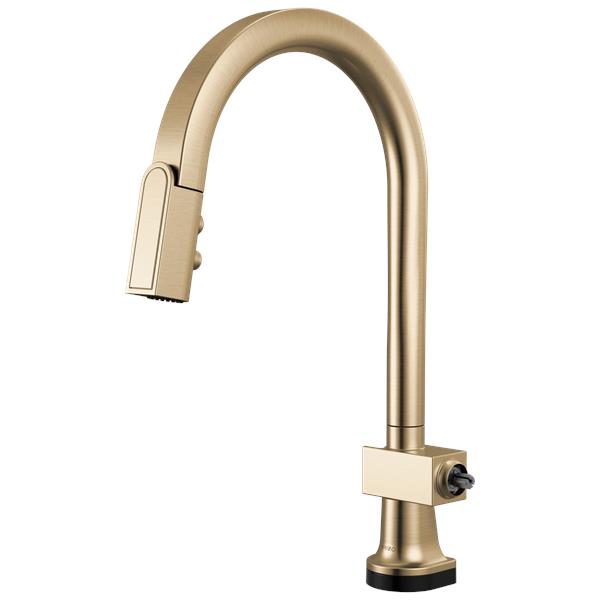 Brizo - Frank Lloyd Wright SmartTouch Pull-Down Kitchen Faucet with Arc Spout - Less Handle