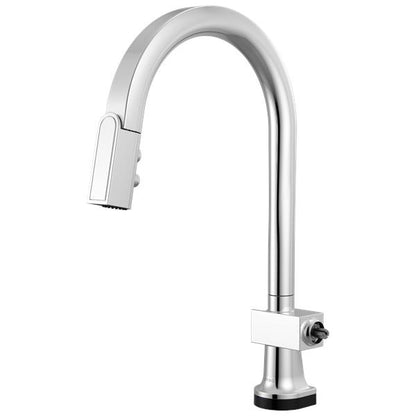 Brizo - Frank Lloyd Wright SmartTouch Pull-Down Kitchen Faucet with Arc Spout - Less Handle