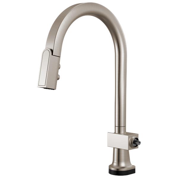 Brizo - Frank Lloyd Wright SmartTouch Pull-Down Kitchen Faucet with Arc Spout - Less Handle