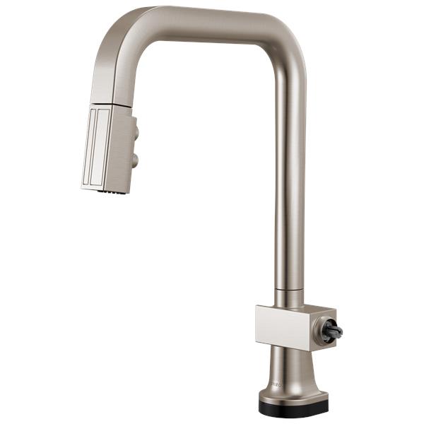 Brizo - Frank Lloyd Wright SmartTouch Pull-Down Kitchen Faucet with Square Spout - Less Handle