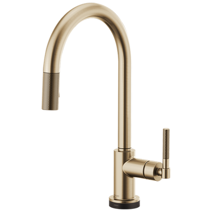 Brizo - Litze SmartTouch Pull-Down Kitchen Faucet with Arc Spout and Knurled Handle