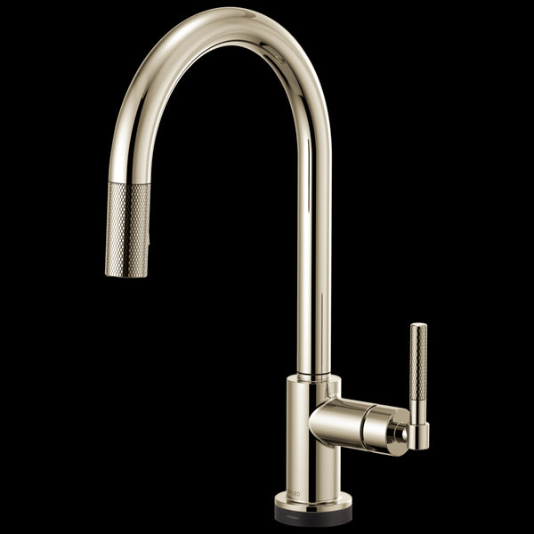 Brizo - Litze SmartTouch Pull-Down Kitchen Faucet with Arc Spout and Knurled Handle