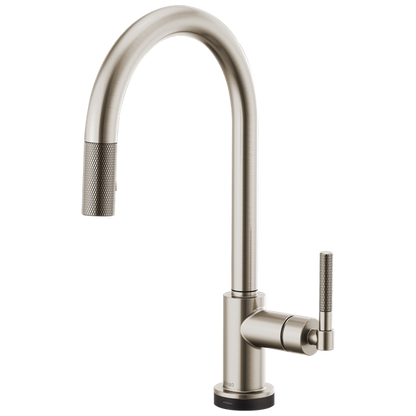 Brizo - Litze SmartTouch Pull-Down Kitchen Faucet with Arc Spout and Knurled Handle