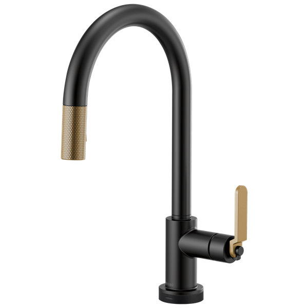 Brizo - Litze SmartTouch Pull-Down Kitchen Faucet with Arc Spout and Industrial Handle