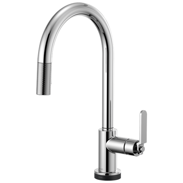 Brizo - Litze SmartTouch Pull-Down Kitchen Faucet with Arc Spout and Industrial Handle