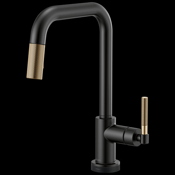 Brizo - Litze SmartTouch Pull-Down Kitchen Faucet with Square Spout and Knurled Handle