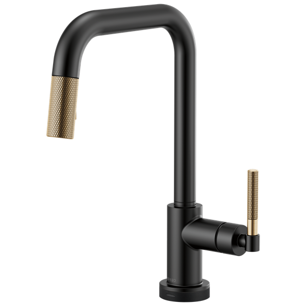 Brizo - Litze SmartTouch Pull-Down Kitchen Faucet with Square Spout and Knurled Handle