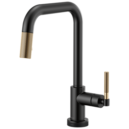 Brizo - Litze SmartTouch Pull-Down Kitchen Faucet with Square Spout and Knurled Handle