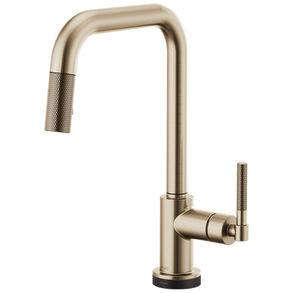 Brizo - Litze SmartTouch Pull-Down Kitchen Faucet with Square Spout and Knurled Handle