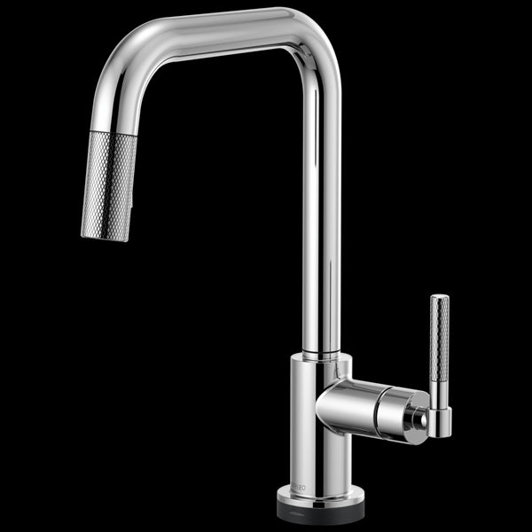 Brizo - Litze SmartTouch Pull-Down Kitchen Faucet with Square Spout and Knurled Handle