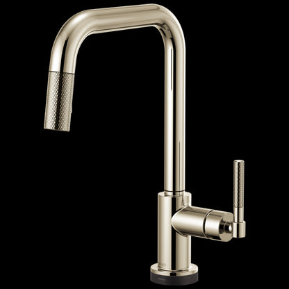 Brizo - Litze SmartTouch Pull-Down Kitchen Faucet with Square Spout and Knurled Handle