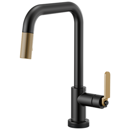 Brizo - Litze SmartTouch Pull-Down Kitchen Faucet with Square Spout and Industrial Handle