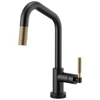 Brizo - Litze SmartTouch Pull-Down Kitchen Faucet with Angled Spout and Knurled Handle