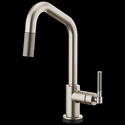 Brizo - Litze SmartTouch Pull-Down Kitchen Faucet with Angled Spout and Knurled Handle