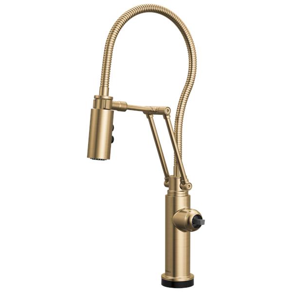 Brizo - Odin SmartTouch Articulating Kitchen Faucet with Finished Hose - Less Handle