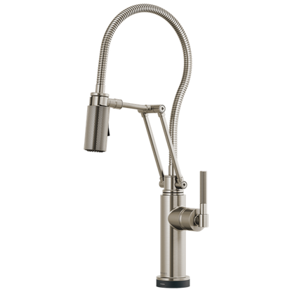 Brizo - Litze SmartTouch Articulating Kitchen Faucet With Finished Hose