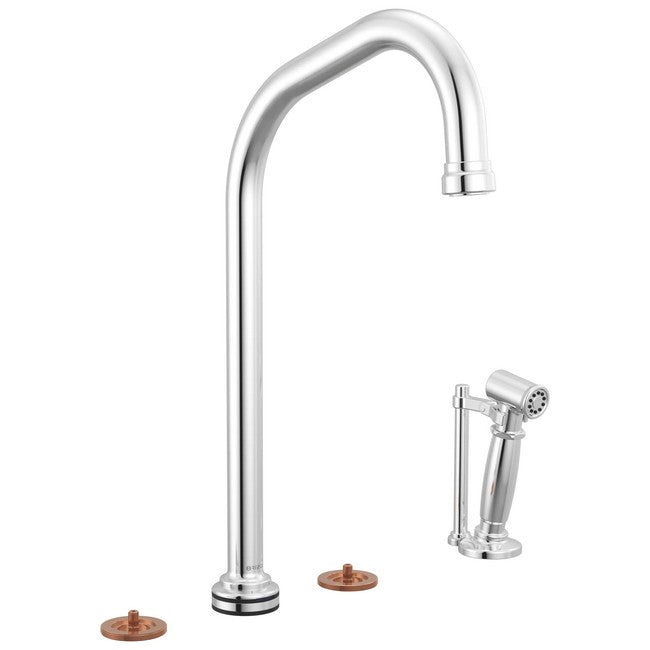 Brizo - Faircroft SmartTouch Widespread Faucet with Angled Spout and Side Sprayer - Less Handles