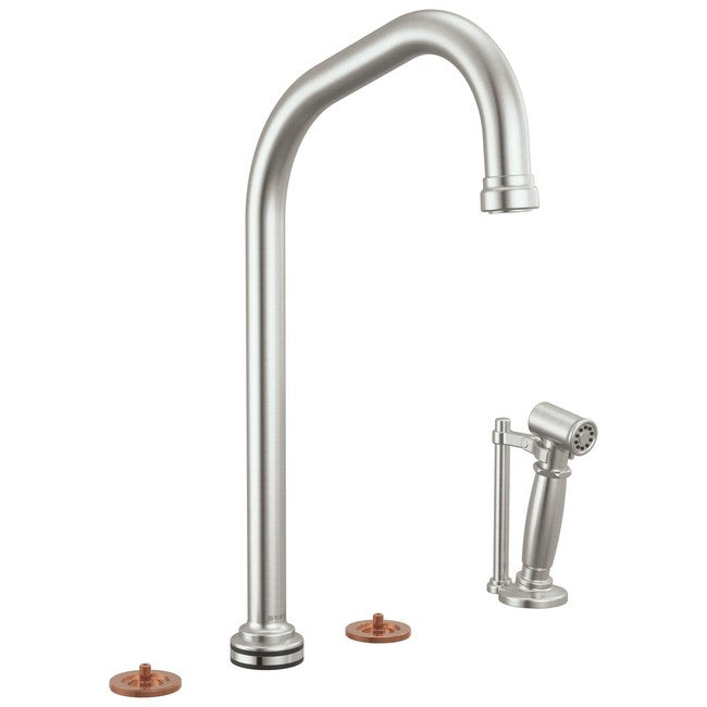 Brizo - Faircroft SmartTouch Widespread Faucet with Angled Spout and Side Sprayer - Less Handles
