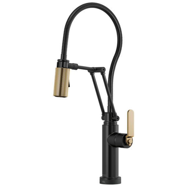 Brizo - Litze SmartTouch Articulating Kitchen Faucet With Finished Hose