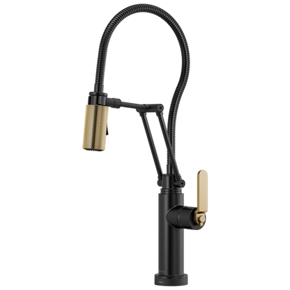 Brizo - Litze SmartTouch Articulating Kitchen Faucet With Finished Hose