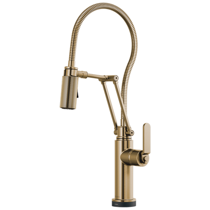 Brizo - Litze SmartTouch Articulating Kitchen Faucet With Finished Hose