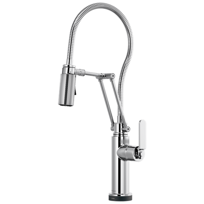 Brizo - Litze SmartTouch Articulating Kitchen Faucet With Finished Hose