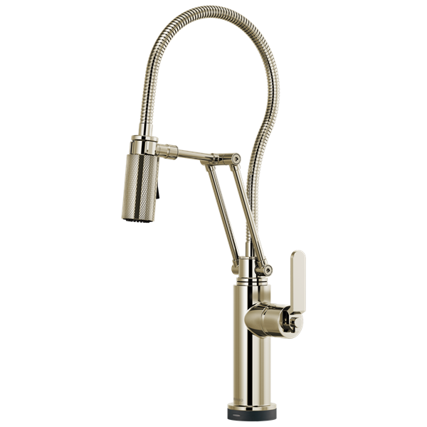 Brizo - Litze SmartTouch Articulating Kitchen Faucet With Finished Hose