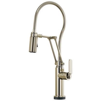 Brizo - Litze SmartTouch Articulating Kitchen Faucet With Finished Hose