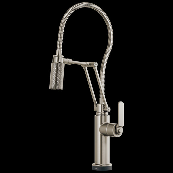 Brizo Litze Smarttouch Articulating Kitchen Faucet With Finished Hose Plumbtile 9128