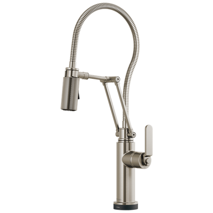 Brizo - Litze SmartTouch Articulating Kitchen Faucet With Finished Hose