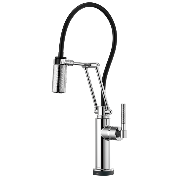 Brizo - Litze SmartTouch Articulating Kitchen Faucet with Knurled Handle