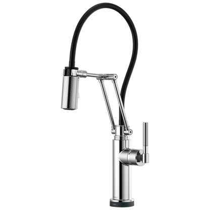 Brizo - Litze SmartTouch Articulating Kitchen Faucet with Knurled Handle