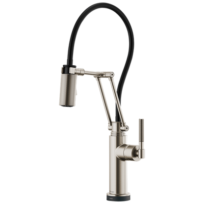 Brizo - Litze SmartTouch Articulating Kitchen Faucet with Knurled Handle