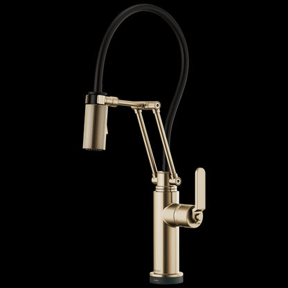 Brizo - Litze SmartTouch Articulating Kitchen Faucet with Industrial Handle