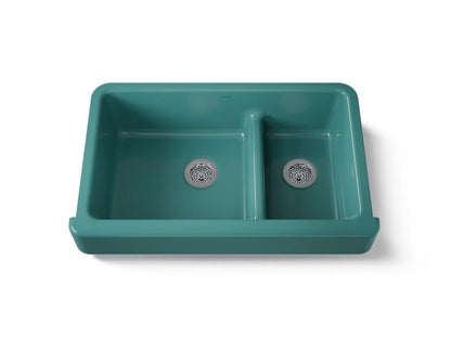 Kohler - Whitehaven Smart Divide 35-1/2 Inch Undermount Double-Bowl Farmhouse Kitchen Sink With Short Apron