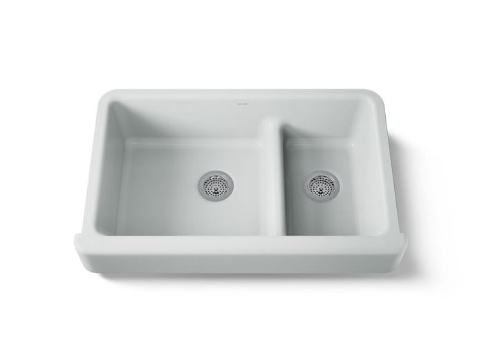 Kohler - Whitehaven Smart Divide 35-1/2 Inch Undermount Double-Bowl Farmhouse Kitchen Sink With Short Apron