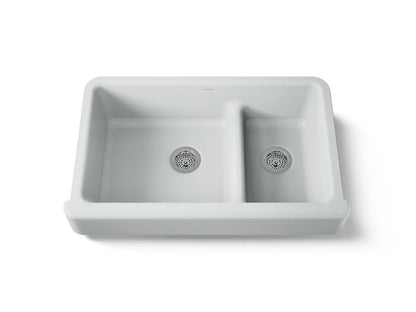 Kohler - Whitehaven Smart Divide 35-1/2 Inch Undermount Double-Bowl Farmhouse Kitchen Sink With Short Apron