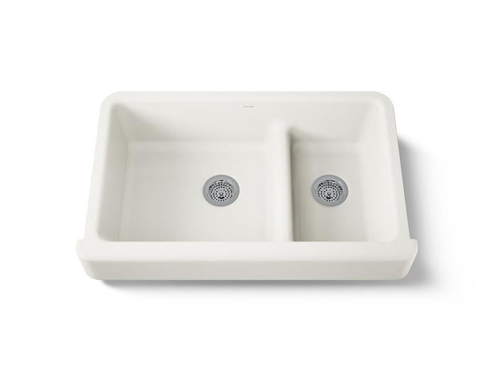Kohler - Whitehaven Smart Divide 35-1/2 Inch Undermount Double-Bowl Farmhouse Kitchen Sink With Short Apron