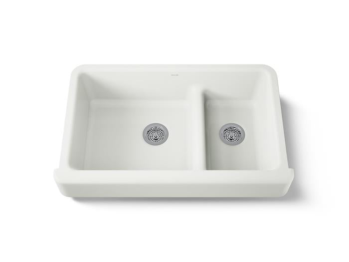 Kohler - Whitehaven Smart Divide 35-1/2 Inch Undermount Double-Bowl Farmhouse Kitchen Sink With Short Apron