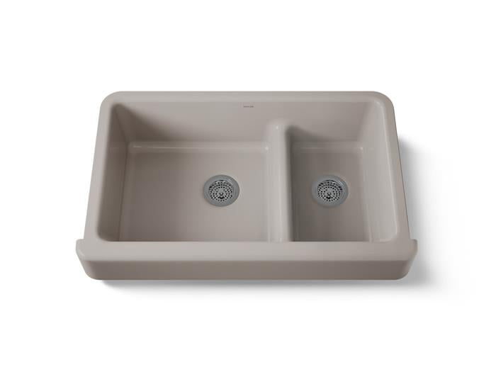 Kohler - Whitehaven Smart Divide 35-1/2 Inch Undermount Double-Bowl Farmhouse Kitchen Sink With Short Apron