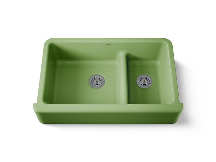 Kohler - Whitehaven Smart Divide 35-3/4 Inch Undermount Double-Bowl Farmhouse Kitchen Sink