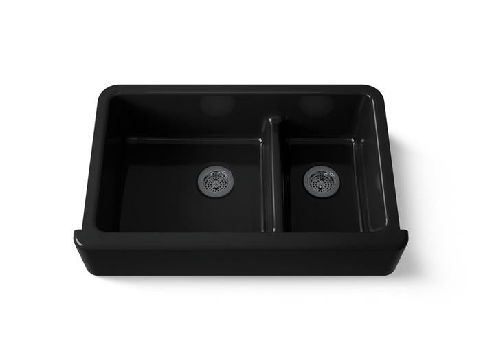 Kohler - Whitehaven Smart Divide 35-3/4 Inch Undermount Double-Bowl Farmhouse Kitchen Sink