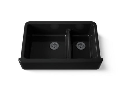 Kohler - Whitehaven Smart Divide 35-3/4 Inch Undermount Double-Bowl Farmhouse Kitchen Sink