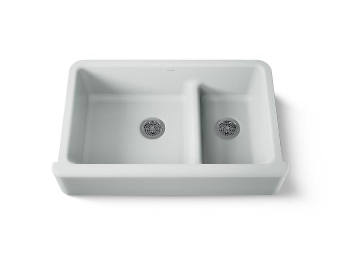 Kohler - Whitehaven Smart Divide 35-3/4 Inch Undermount Double-Bowl Farmhouse Kitchen Sink