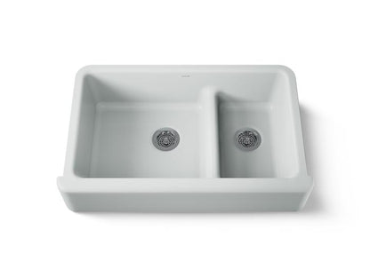 Kohler - Whitehaven Smart Divide 35-3/4 Inch Undermount Double-Bowl Farmhouse Kitchen Sink
