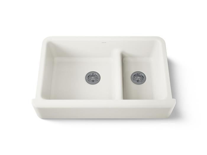 Kohler - Whitehaven Smart Divide 35-3/4 Inch Undermount Double-Bowl Farmhouse Kitchen Sink