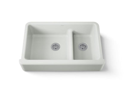Kohler - Whitehaven Smart Divide 35-3/4 Inch Undermount Double-Bowl Farmhouse Kitchen Sink