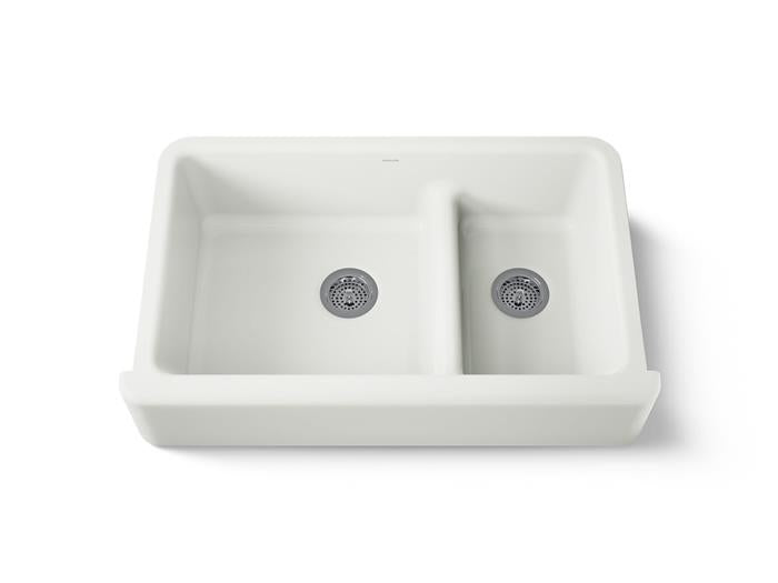Kohler - Whitehaven Smart Divide 35-3/4 Inch Undermount Double-Bowl Farmhouse Kitchen Sink