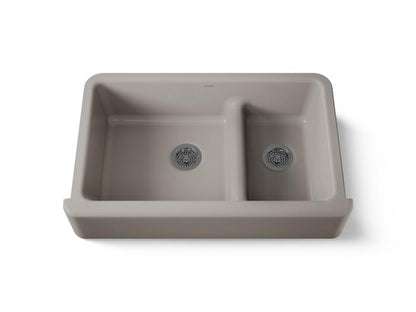 Kohler - Whitehaven Smart Divide 35-3/4 Inch Undermount Double-Bowl Farmhouse Kitchen Sink