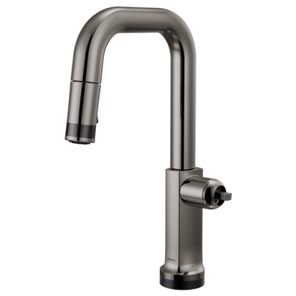 Brizo - Kintsu SmartTouch Pull-Down Prep Faucet with Square Spout - Less Handle